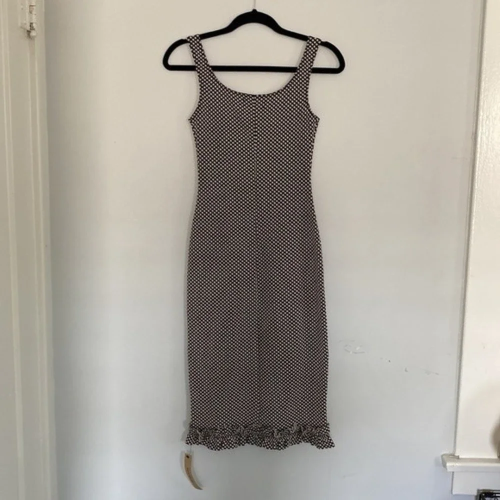 Reformation Jem Midi Sheath Dress Polka Dot size Small - Picture 4 of 8